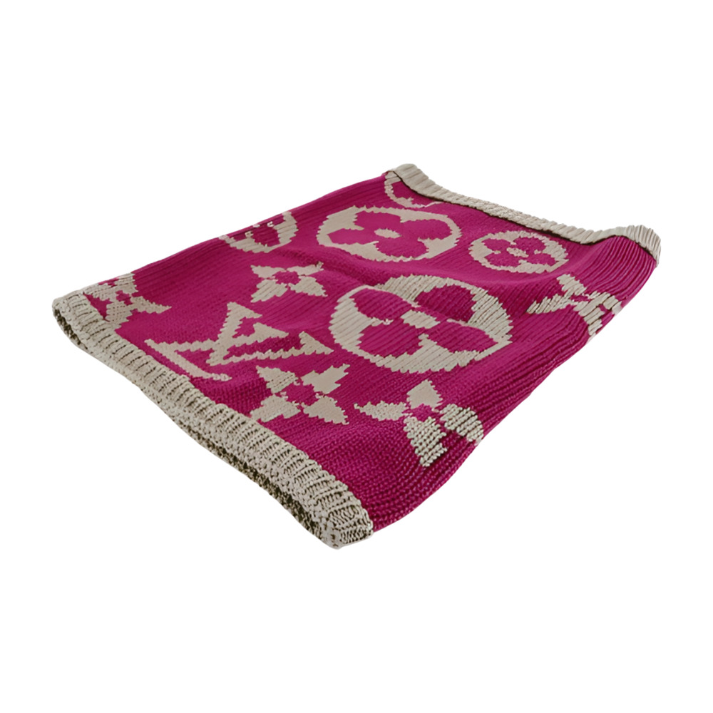 Louis Vuitton Monogram Reversible Snood - Pink & Grey